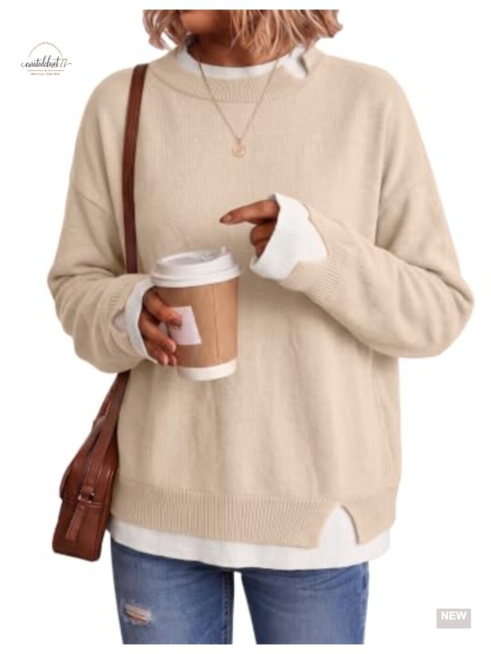 Oversized Striped Color Block Sweater Women Long Sleeve Pullover